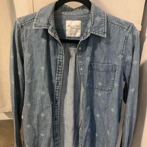 AEO Denim Stitched Shirt